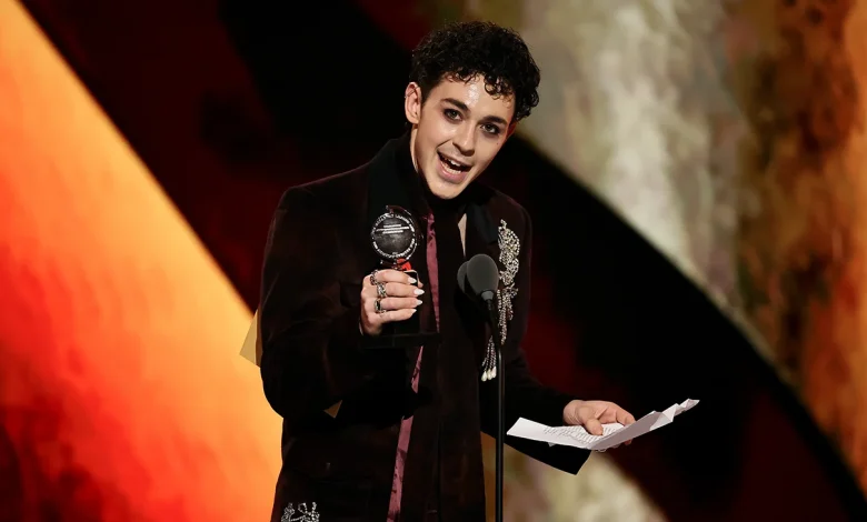 Ali Louis Bourzgui Speaks for Palestine, Against Fascists at Tonys