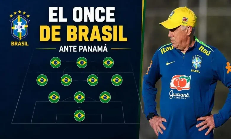Alineación confirmada de Brasil vs Panamá: Carlo Ancelotti prueba variantes en la despedida del Maracaná