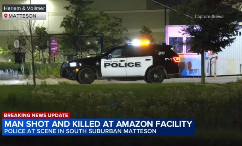 Amazon employee shot, killed by food delivery driver outside facility on Vollmer Road in Matteson, police say