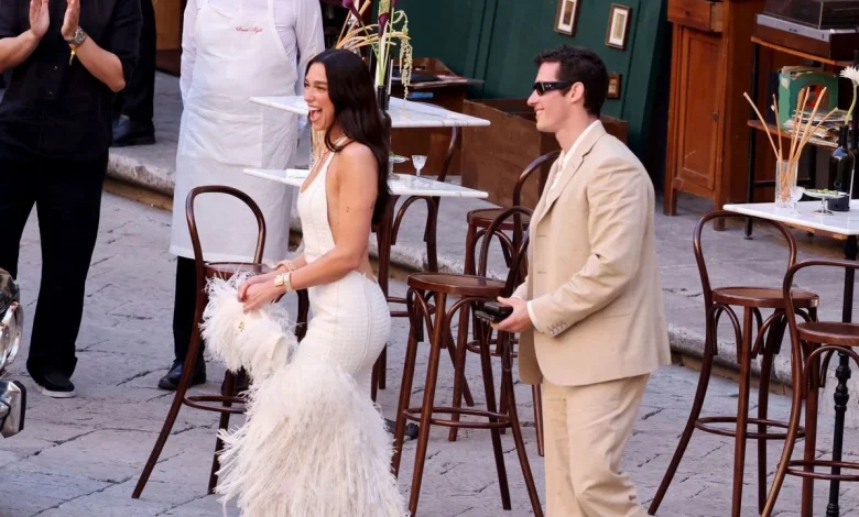 And the Bride Wore… Leather! See Dua Lipa’s First Italy Wedding Look