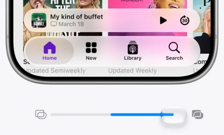 Apple updates Liquid Glass UI in iOS 27 with new slider to customize how it looks