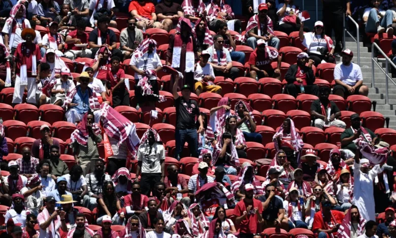 As Bay Area hosts World Cup, empty red seats are everywhere at Levi's Stadium : NPR