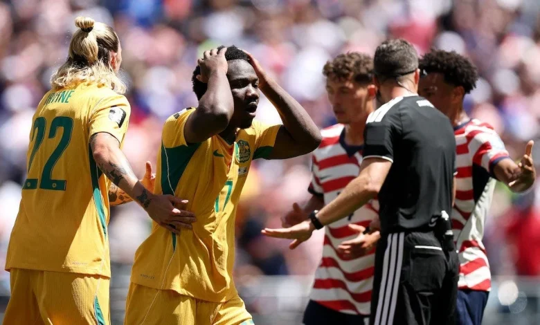 Australia star, coaches blast referee after 2-0 World Cup loss to USA