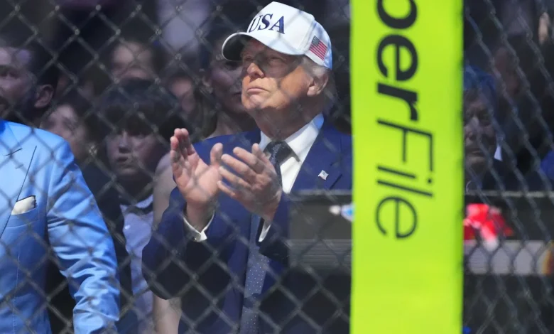 Authorities arrest 2 more suspects in planned attack on Trump's UFC show : NPR