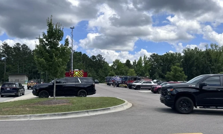Authorities search near middle school in missing woman case