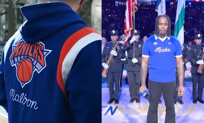 Avery Wilson Wins the Anthem, Wearing a Sold-Out Malbon x Knicks Polo