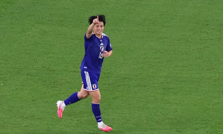 Ayase Ueda scores goals for Japan. The celebration belongs to others