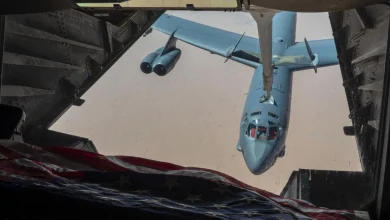 B-52 plane crashes at Edwards Air Force Base in California