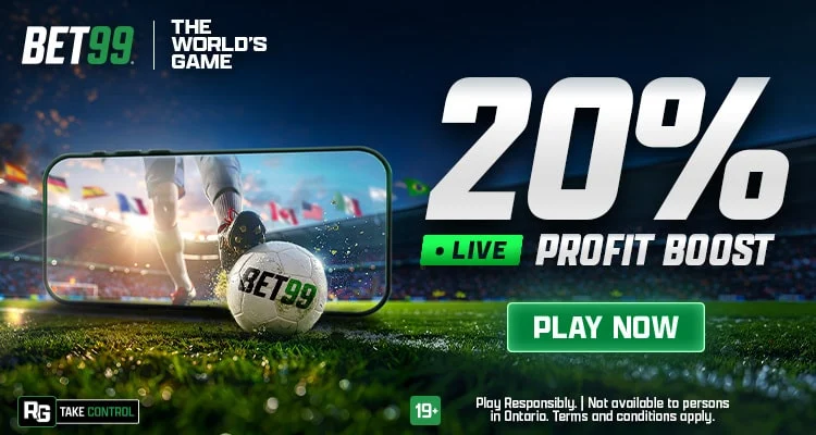 BET99 Promo Code CANBET: 20% World Cup Live Profit Boost [June 15]