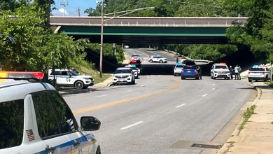 Baltimore County police officer and suspect injured in shootout in Pikesville