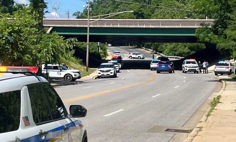 Baltimore County police officer and suspect injured in shootout in Pikesville