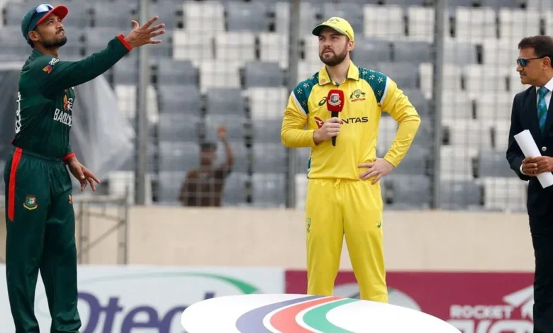 Bangladesh wins toss and bats first in search of ODI series sweep against Australia