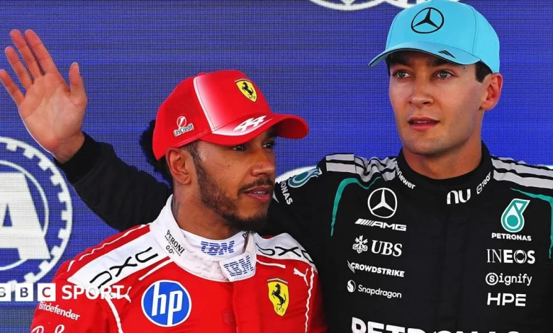 Barcelona-Catalunya Grand Prix: George Russell beats Lewis Hamilton to pole