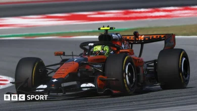 Barcelona-Catalunya Grand Prix: Lando Norris heads George Russell in Friday practice