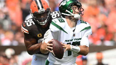 Bengals' Joe Flacco says "Good for us" as Myles Garrett leaves the division