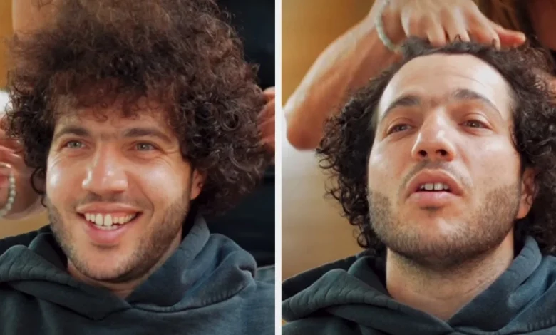 Benny Blanco Gets Hair Styled By Jennifer Aniston