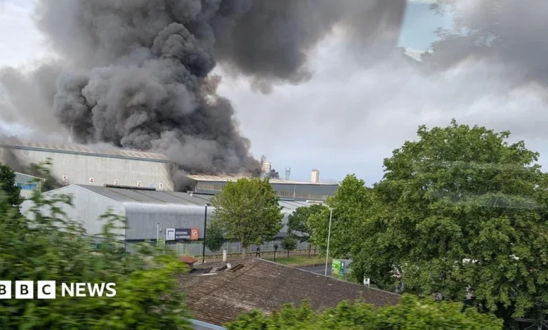 Bermondsey recycling centre fire causes disruption to rail travel