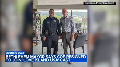 Bethlehem mayor says Officer Sean Reifel resigned from police force to appear on reality show 'Love Island USA'