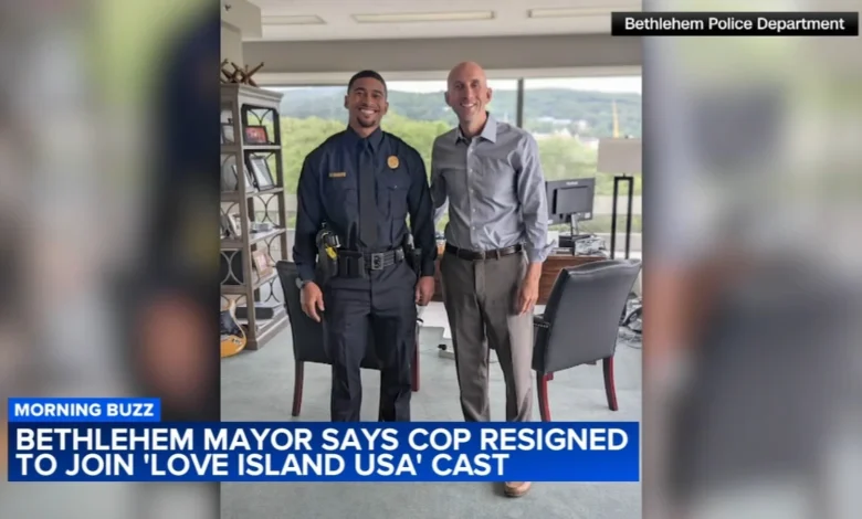 Bethlehem mayor says Officer Sean Reifel resigned from police force to appear on reality show 'Love Island USA'