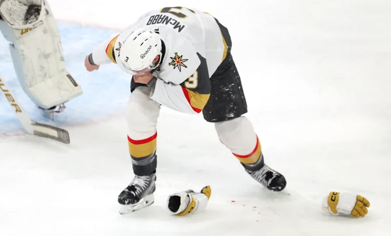 Brayden McNabb injury update: Latest after Vegas defenseman leaves Game 2