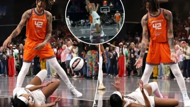 Brittney Griner gets controversial flagrant foul after Angel Reese knocked to floor