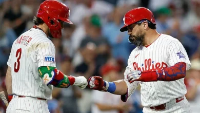 Bryce Harper and Kyle Schwarber put on a show in Phillies’ 15-3 rout