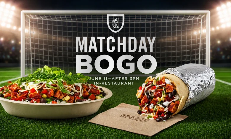 CHIPOTLE KICKS OFF SUMMER'S BIGGEST TOURNAMENT WITH ITS FIRST-EVER MATCHDAY BOGO FOR FANS WEARING SOCCER JERSEYS