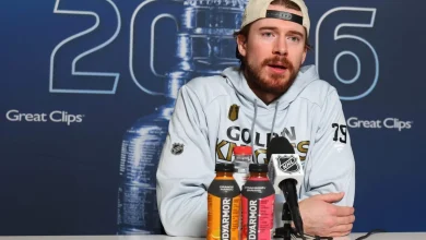 Carter Hart is 4 wins from the Stanley Cup. The Golden Knights still don’t want to talk about his past