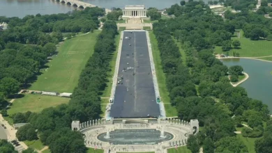 Checking in on the Reflecting Pool Painting and UFC Stage Construction at the White House