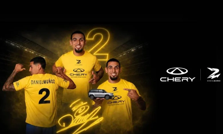 Chery Colombia anuncia a Daniel Muñoz como su nuevo embajador de marca