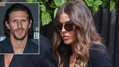Chloe Lewis leads mourners at Jake Hall’s funeral after Towie star’s death aged 35