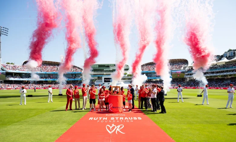 Cricket community helps more than 5,000 families facing incurable cancer as Lord's turns #RedForRuth