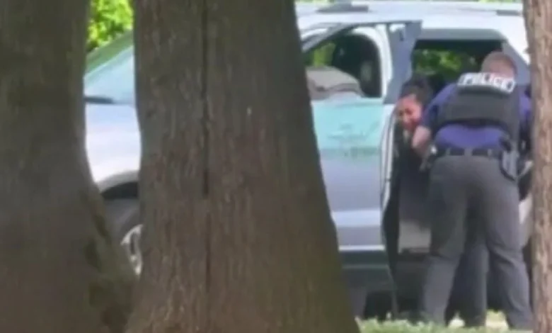 DHS says detained man "violently resisted arrest" outside Baltimore school
