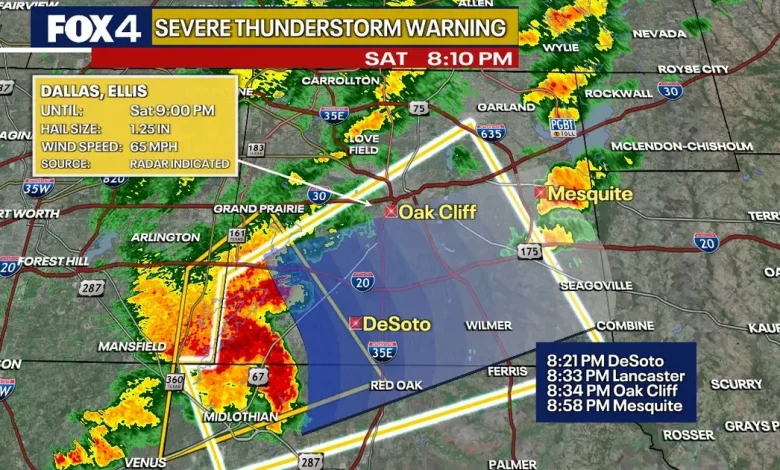 Dallas Weather: Warnings settle for Dallas-Fort Worth as strong storms move across