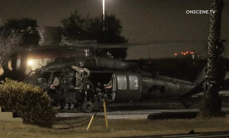 Days of intense military training exercises at empty buildings have Southern California on edge