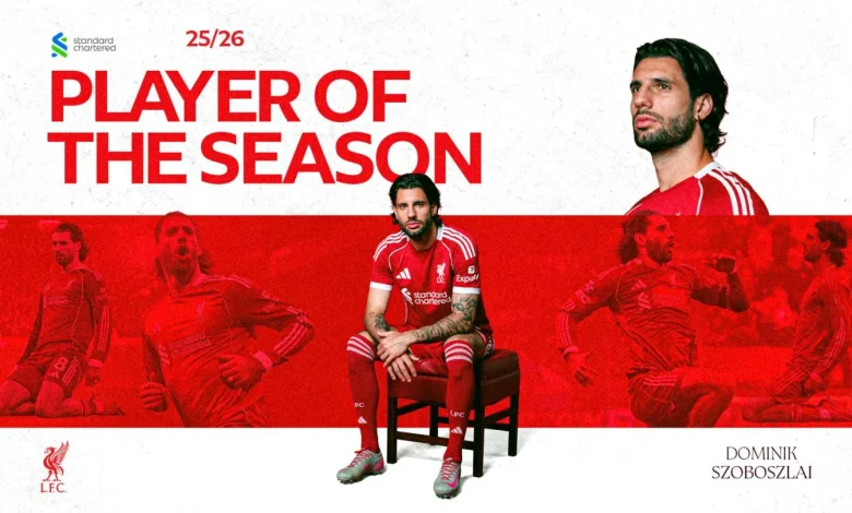 Dominik Szoboszlai wins Liverpool's Men's Player of the Season award