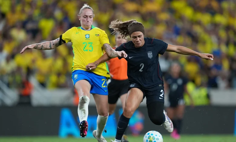 EIGHT red cards shown in chaotic USWNT vs Brazil game as officiating branded a 'complete disgrace'