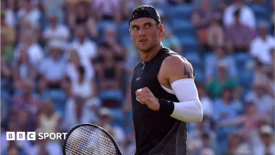 Eastbourne: Jack Draper reaches quarter-finals to continue injury comeback