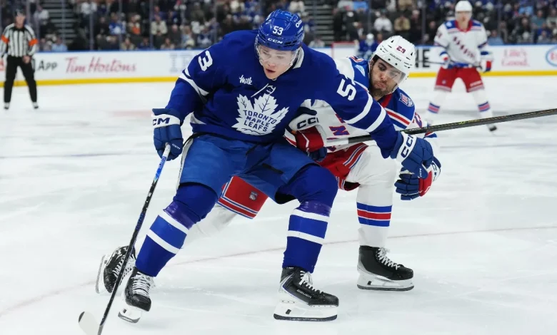 Easton Cowan propels Marlies to win, playoff series lead over Penguins