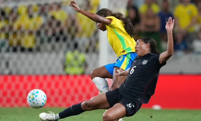 Eight red cards shown to Brazil in fiery friendly against US women | Football News