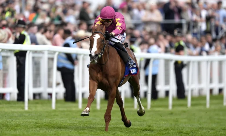 Epsom: Thundering On storms to Oaks glory for Joseph O'Brien