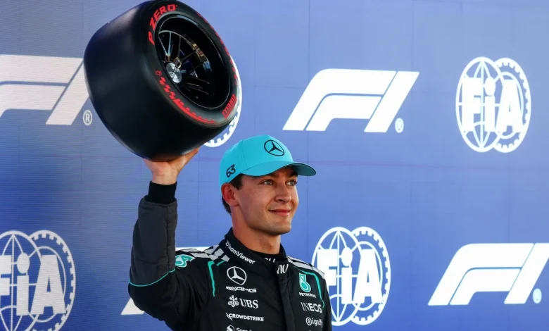 F1 Barcelona GP: George Russell beats Lewis Hamilton to pole as Charles Leclerc crashes