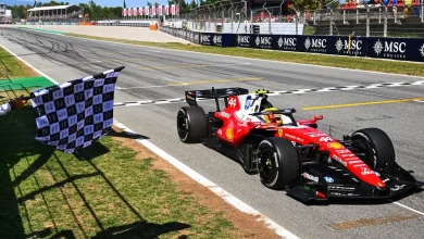 F1 Barcelona GP: Lewis Hamilton takes maiden Ferrari win as Kimi Antonelli retires late