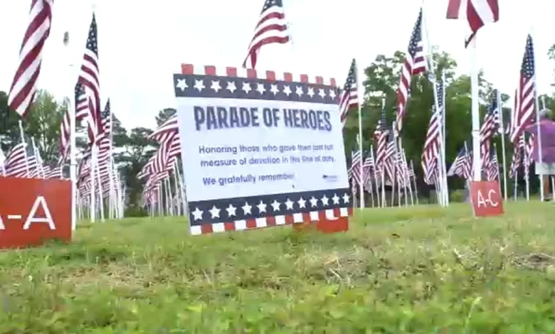 Flag Day 2026 NC | Durham's Flags for Heroes honors veterans, first responders, educators and more