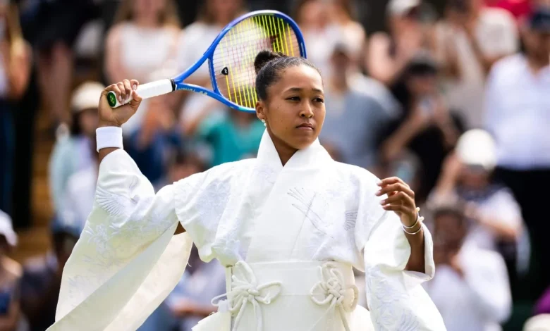 For Naomi Osaka’s latest Grand Slam fashion statement, Wimbledon white was no limit