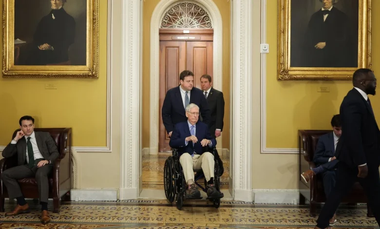 Former Republican Senate Majority Leader Mitch McConnell hospitalized : NPR