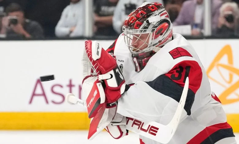 Frederik Andersen pulled in Game 3 after allowing four goals in second period