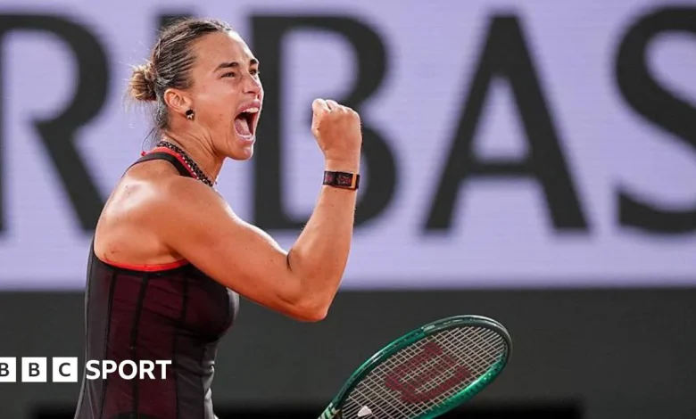 French Open 2026 results: Aryna Sabalenka outserves Naomi Osaka to reach quarter-finals