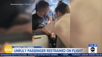 Frontier passenger chokes off-duty flight attendant after trying to open exit door and cockpit on Chicago flight, police say