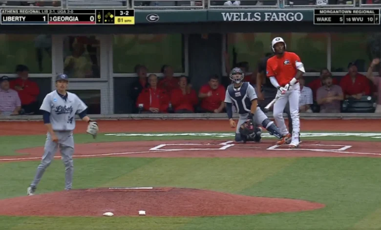 Georgia Baseball Player Ejected for Home Run Celebration